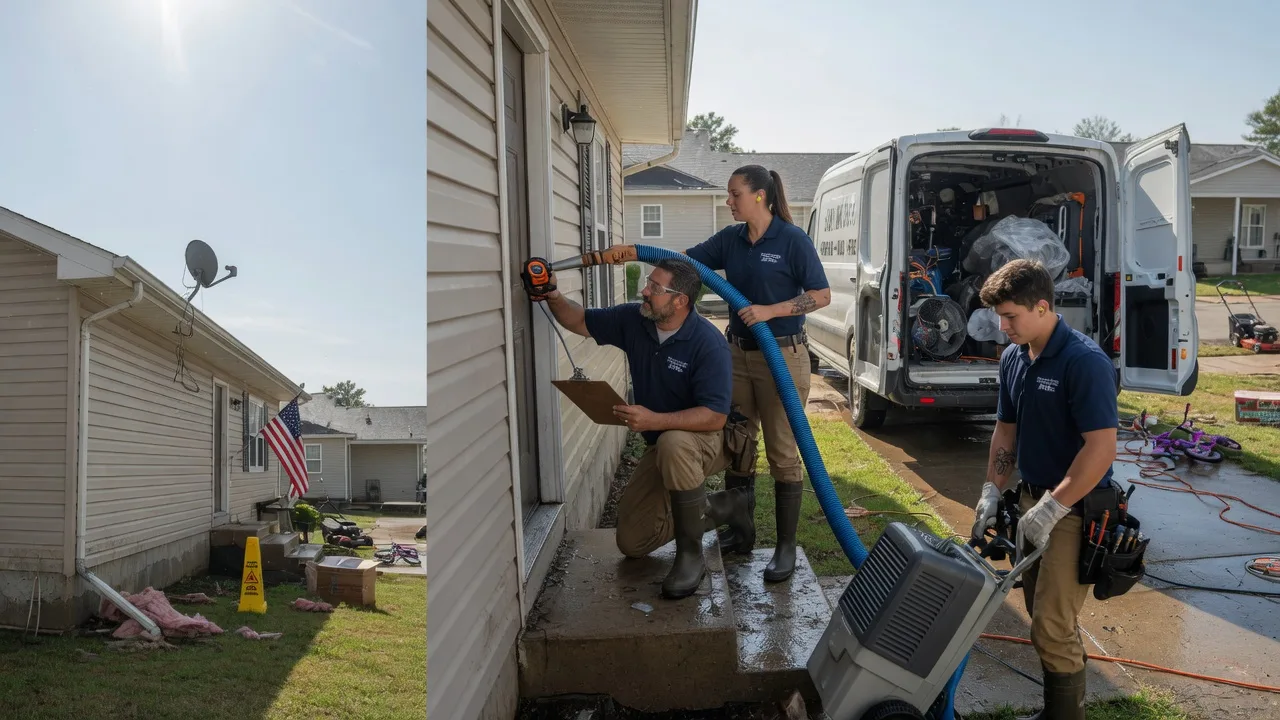 Ceiling Water Damage Restoration in Anna, OH near me